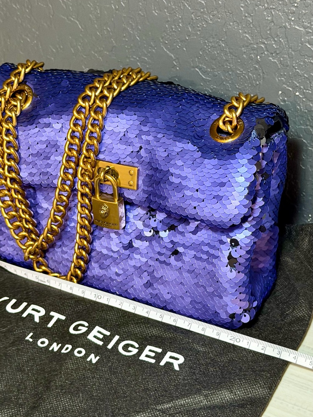Kurt Geiger London Sequin Shoulder Bag - Picture 5 of 5